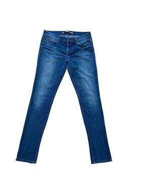Joes jeans cigarette fit blue denim medium rise skinny 98% cotton 2% elastane 28
